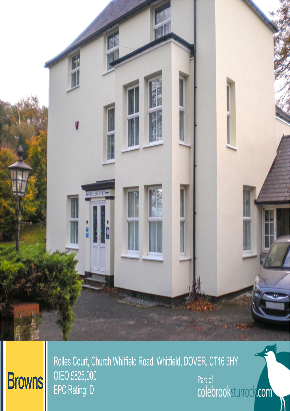 Rolles Court, Church Whitfield Road, Whitfield, DOVER, CT16 3HY OIEO £825,000 Part of EPC Rating: D