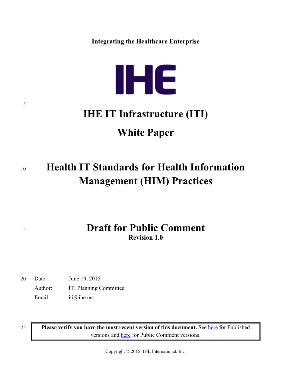 ITI) White Paper