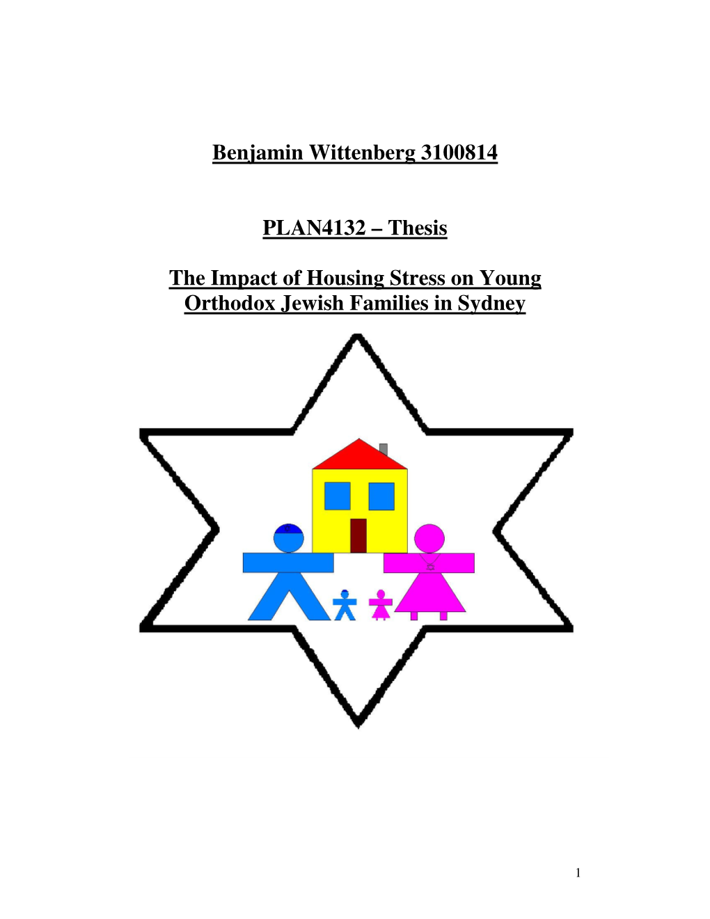 Thesis the Impact of Housing Stress on Young Orthodox Jewish