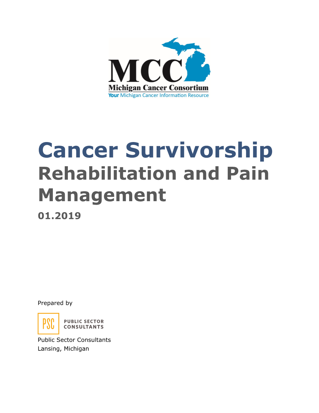 Cancer Survivorship Rehabilitation and Pain Management 01.2019