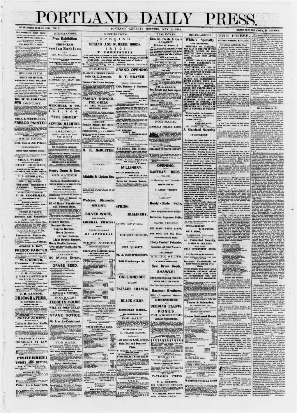 Portland Daily Press: May 04,1872