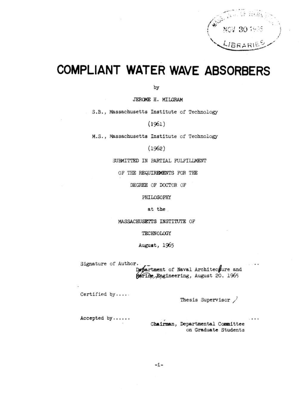 Compliant Water Wave Absorbers