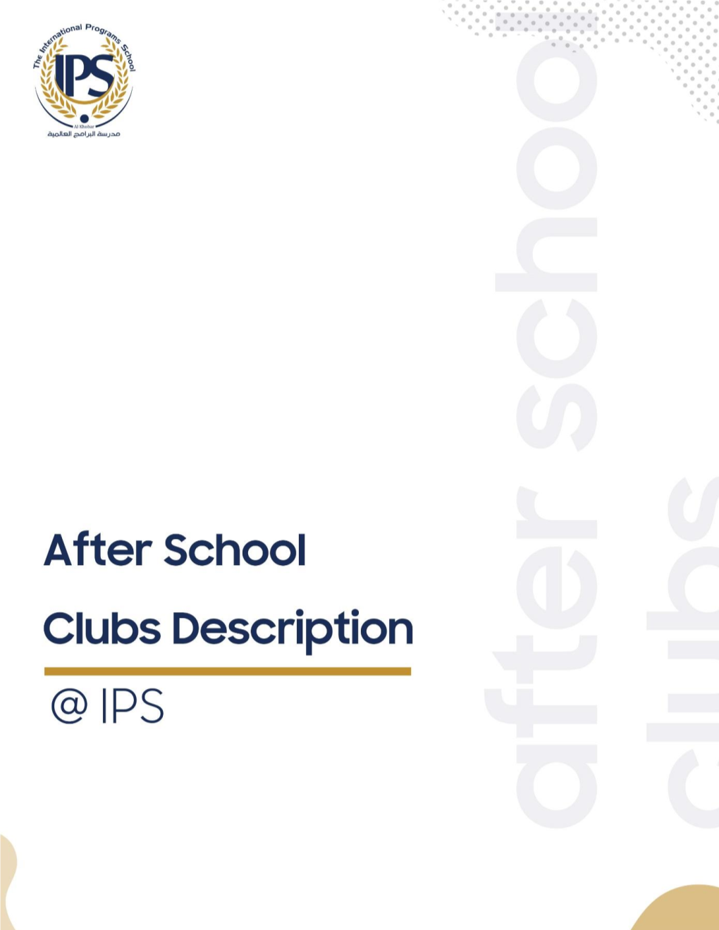 Club Description and Objectives: in Our Sessions We Will Meet on Wednesdays to Develop the Following Objectives