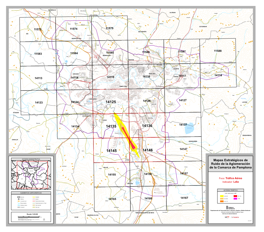 Mapas Estratégicos De Ruido De La Aglomeración De La Comarca De Pamplona D C