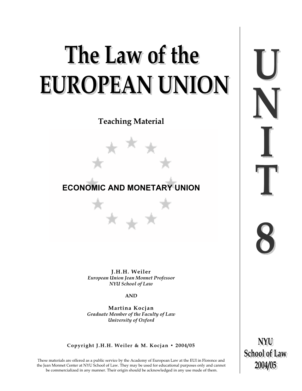 Economic and Monetary Union