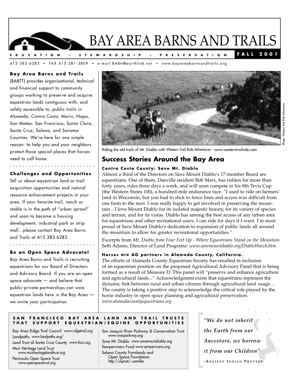 Newsletter 2001