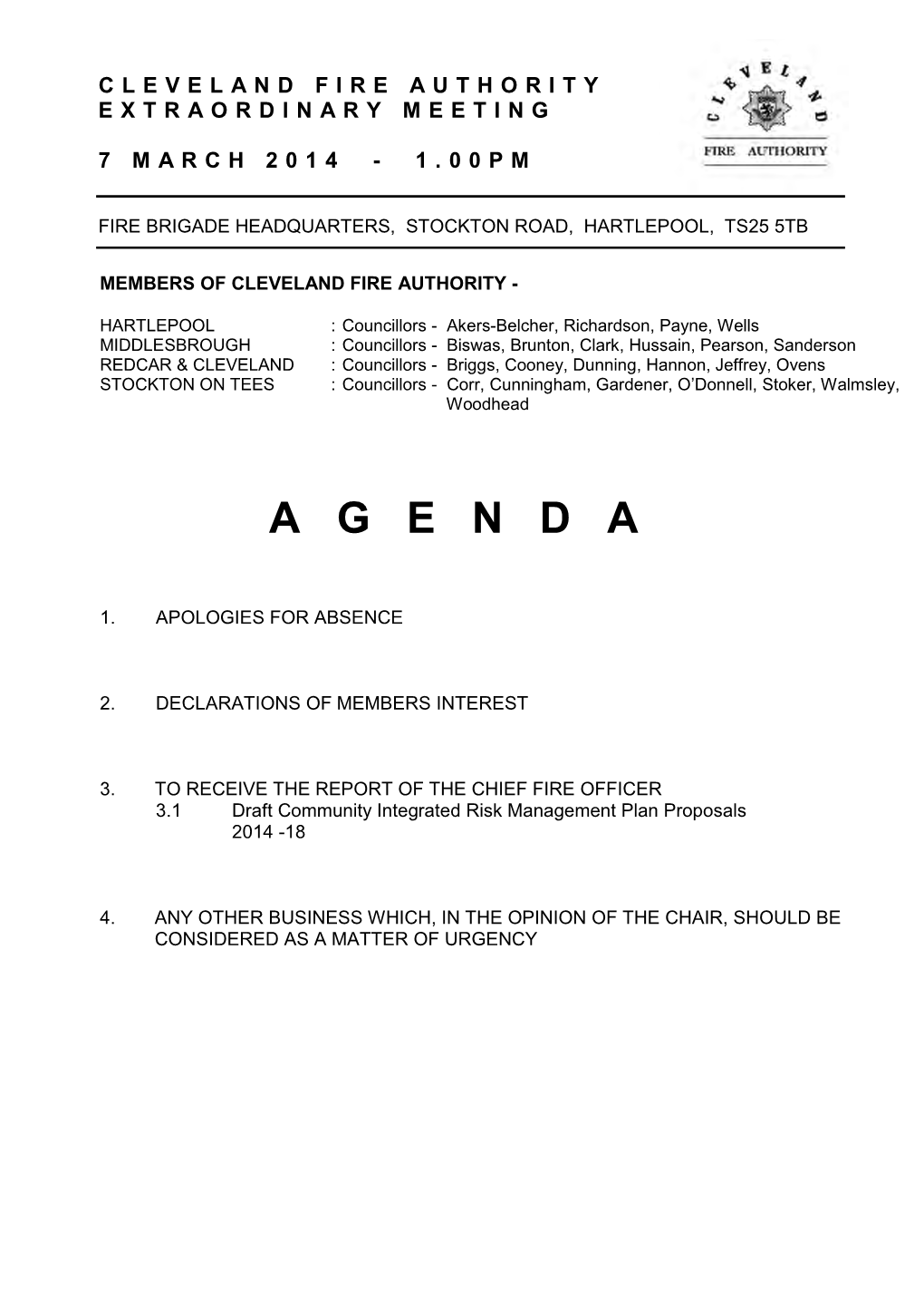 Agenda 070314