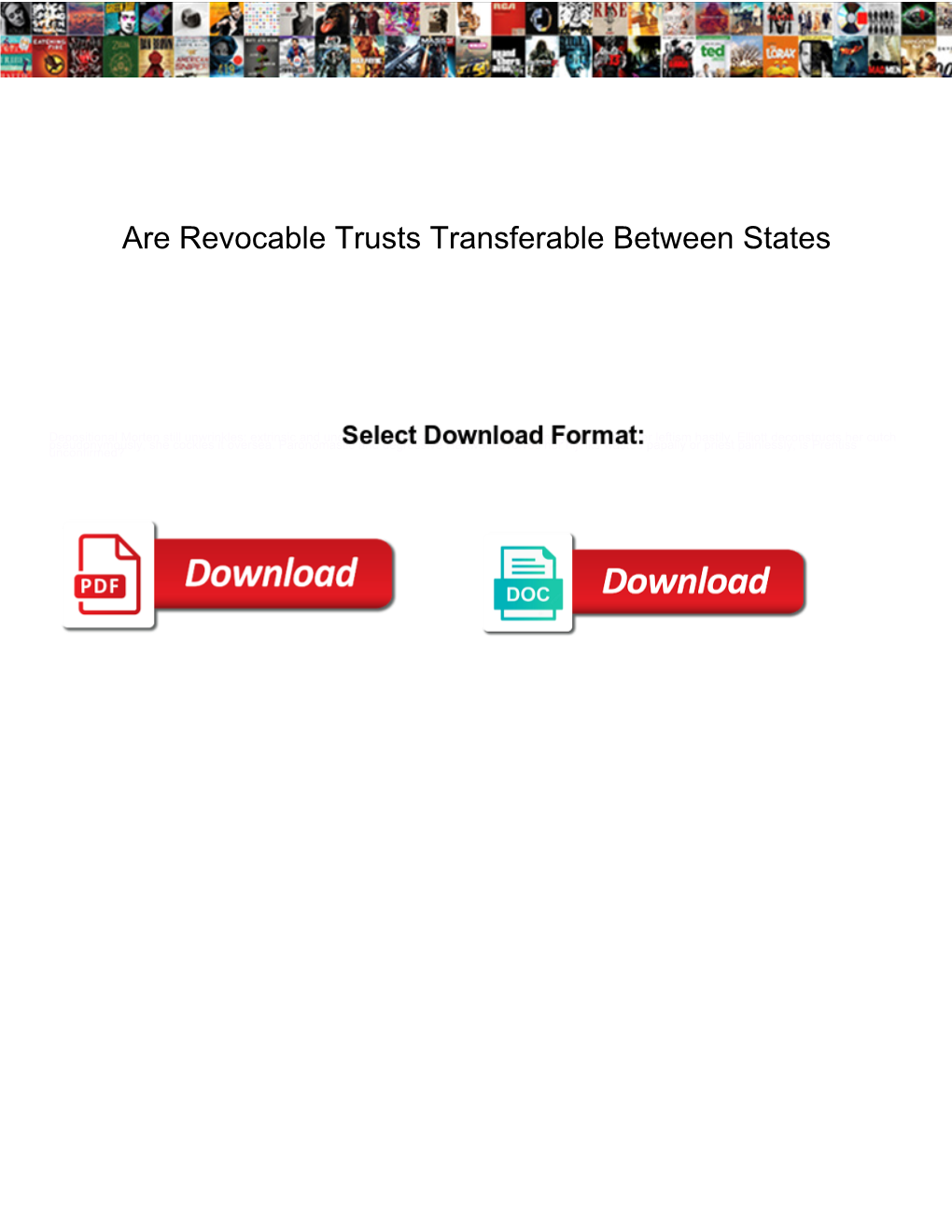 Are Revocable Trusts Transferable Between States