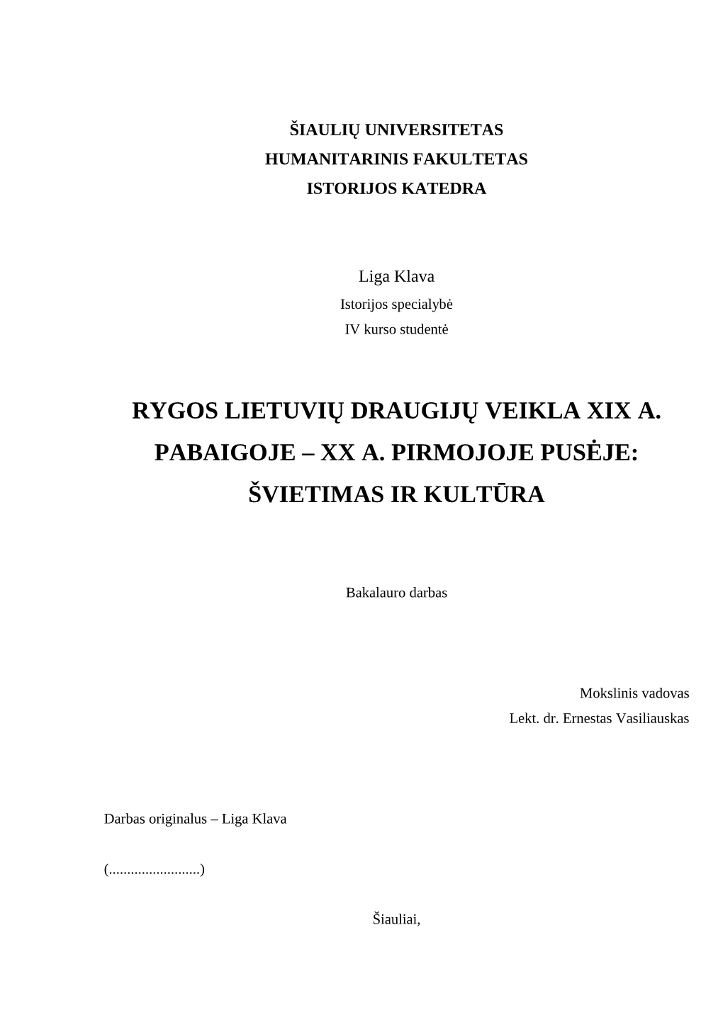 Rygos Lietuvių Draugijų Veikla Xix A. Pabaigoje – Xx A. Pirmojoje Pusėje: Švietimas Ir Kultūra