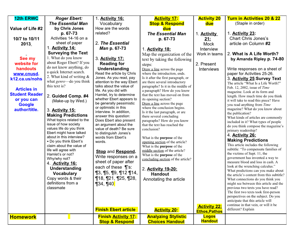 10Th Grade Language Arts s1