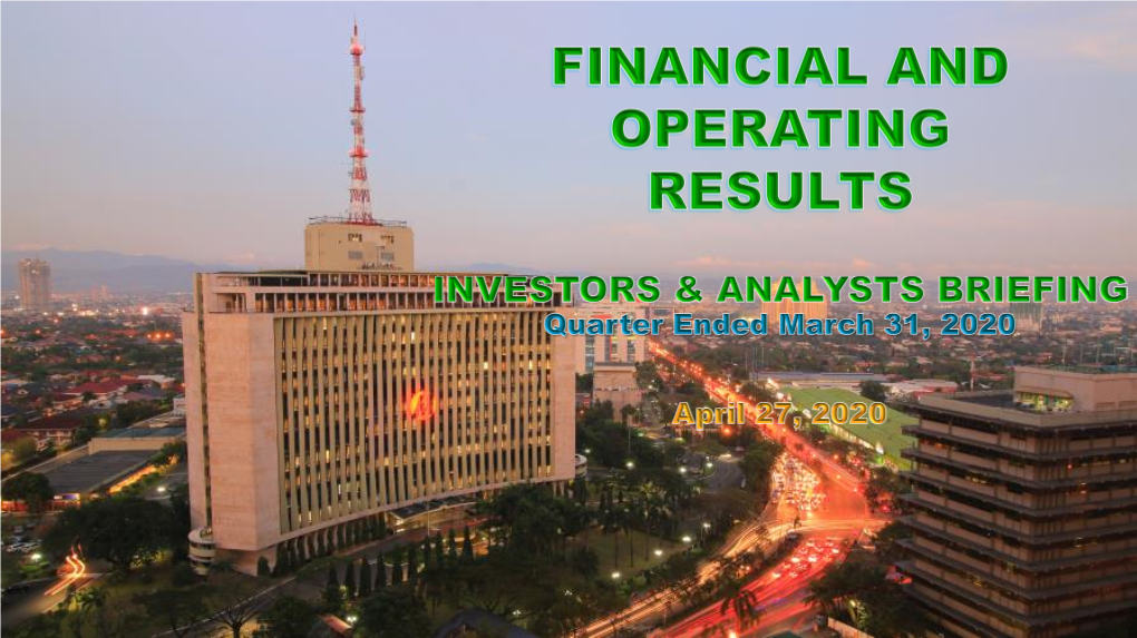 Q1 2020 Results Briefing Reports.Pdf