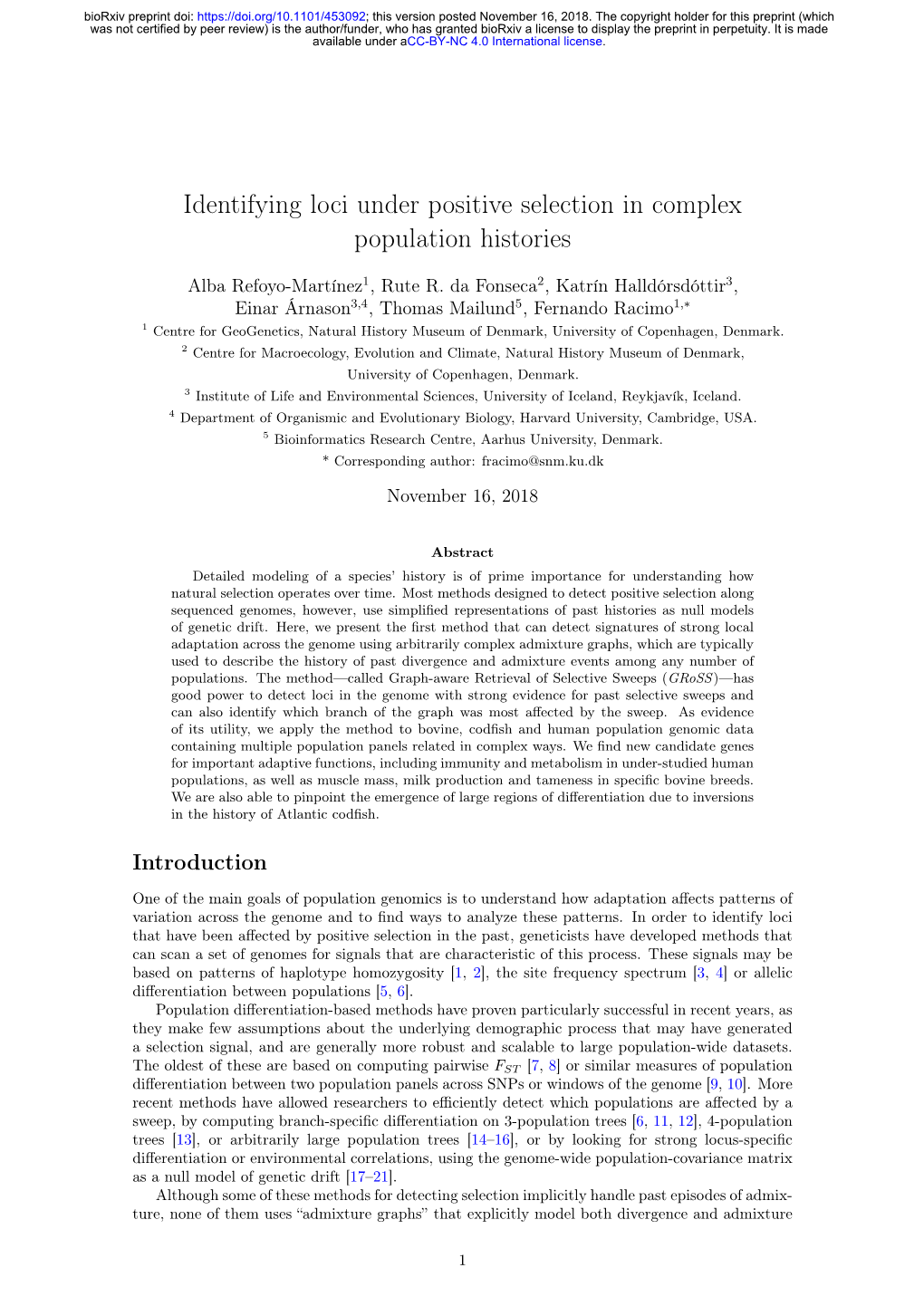 Identifying Loci Under Positive Selection in Complex Population Histories