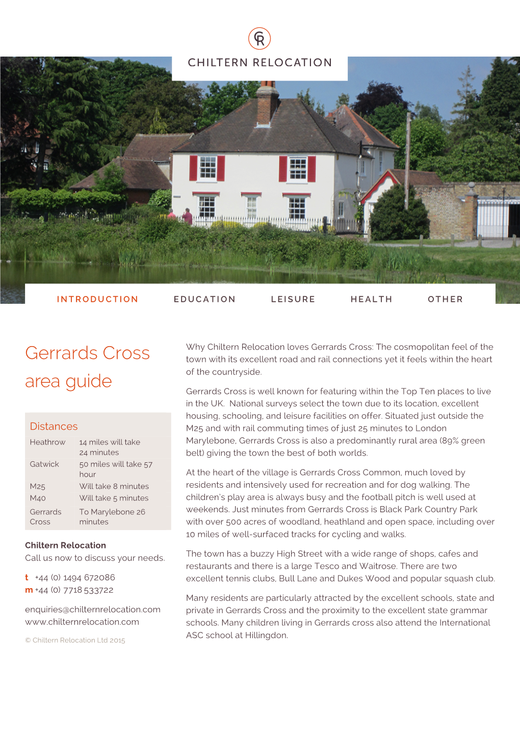 Gerrards Cross Area Guide