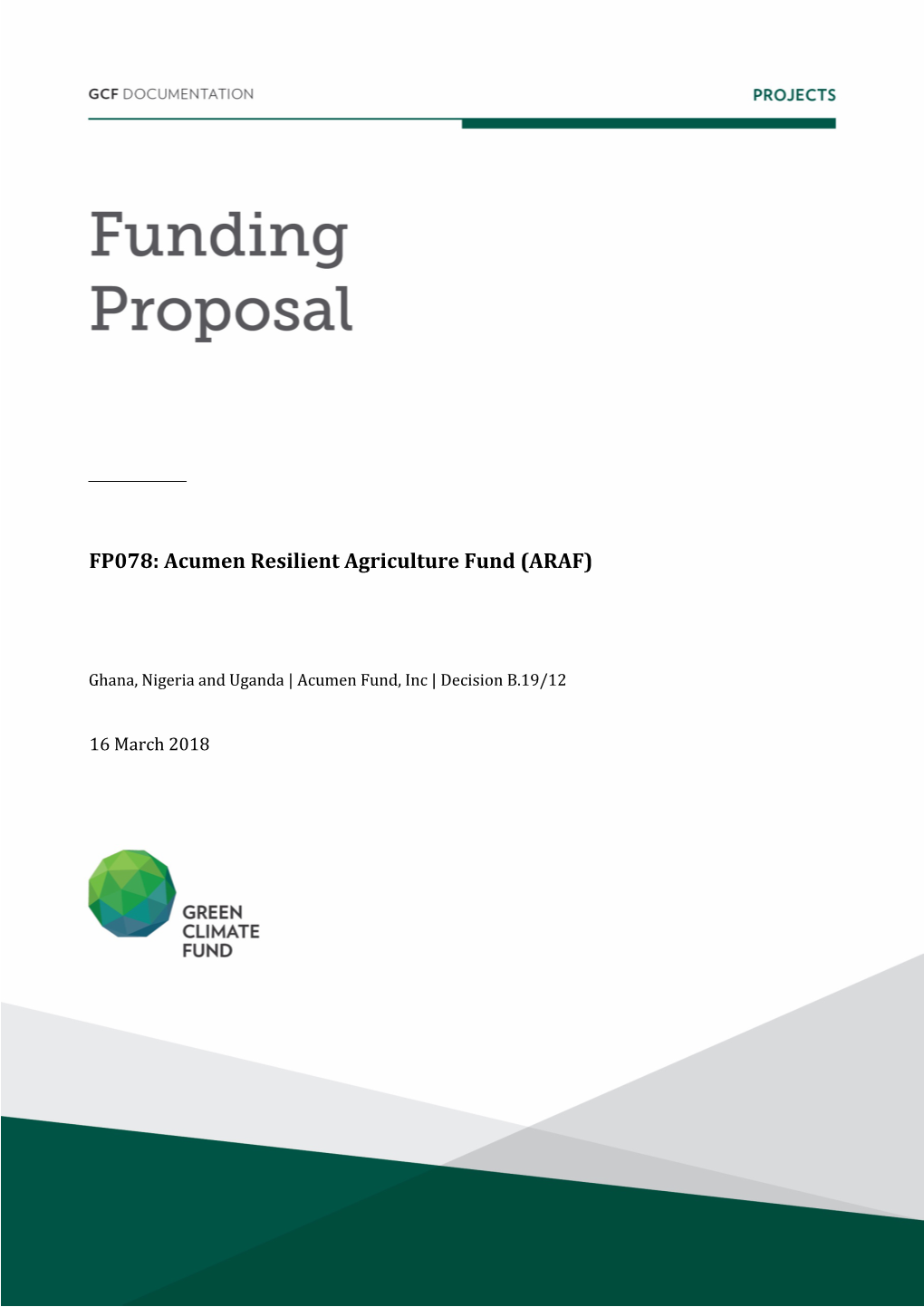 Acumen Resilient Agriculture Fund (ARAF)