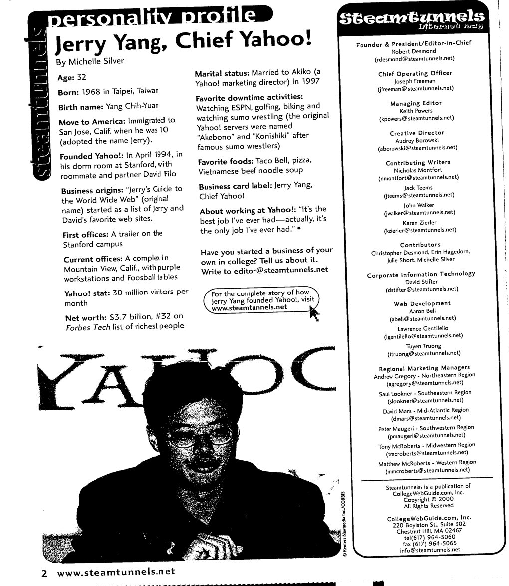 Jerry Yang, Chief Yahoo!