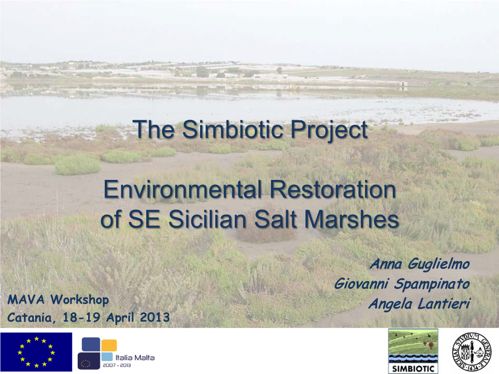 The Simbiotic Project Environmental Restoration of SE Sicilian Salt