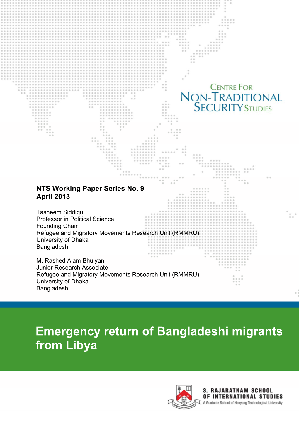 Emergency Return of Bangladeshi Migrants from Libya