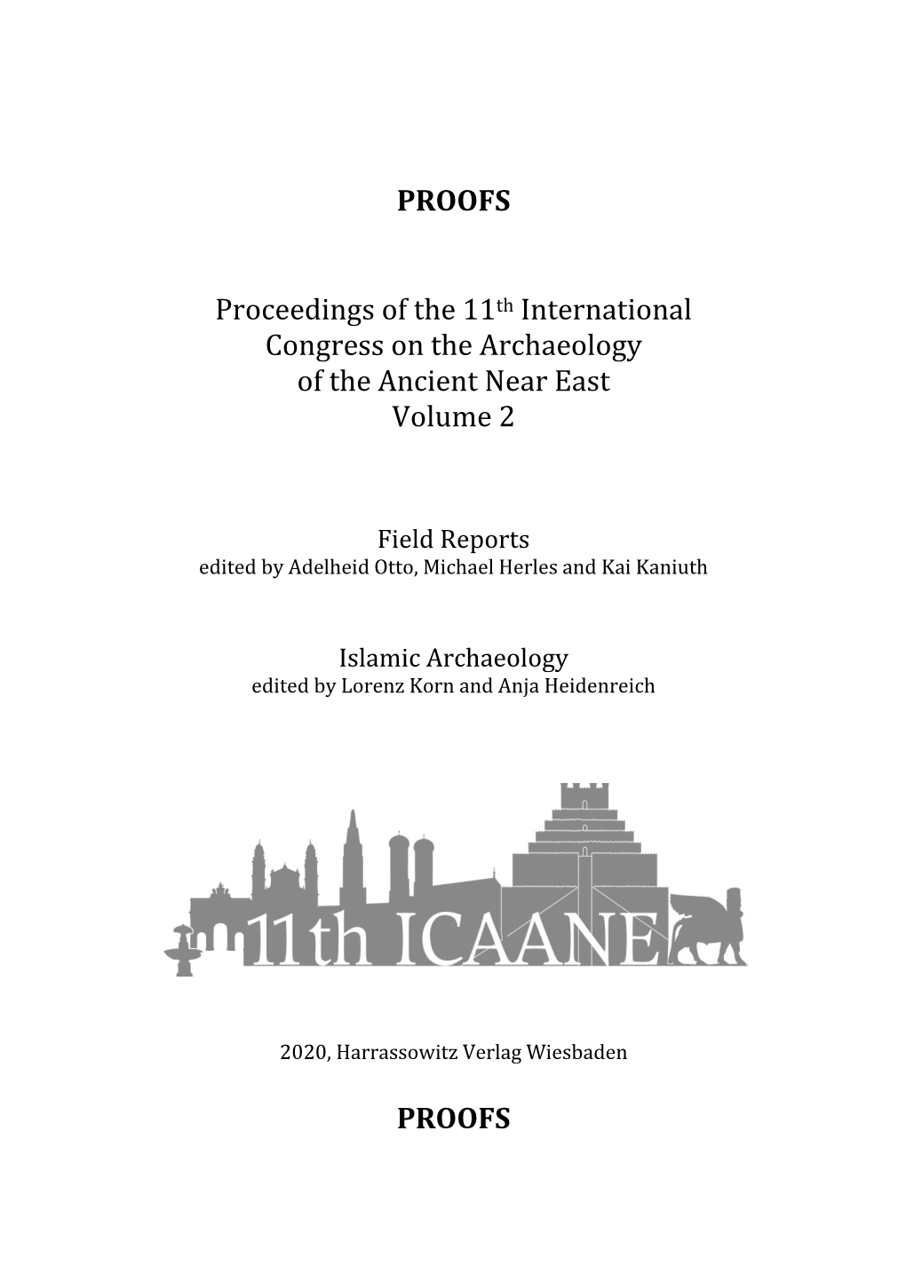 PROOFS Proceedings of the 11Th International Congress on The