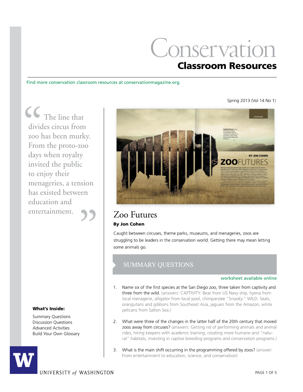 Classroom Resources