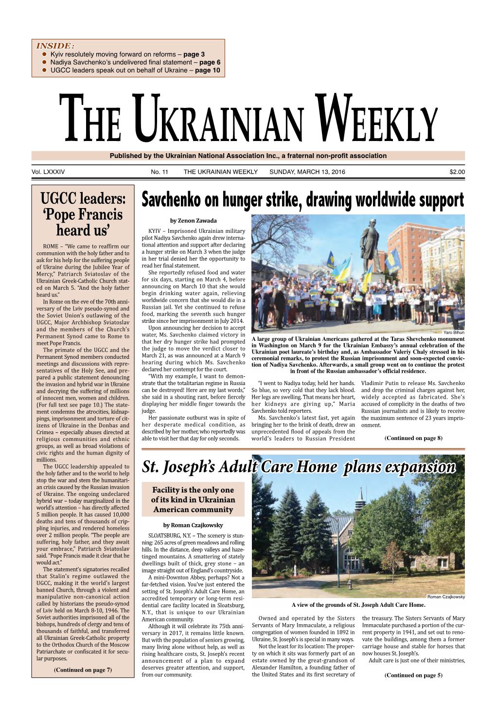 The Ukrainian Weekly, 2016