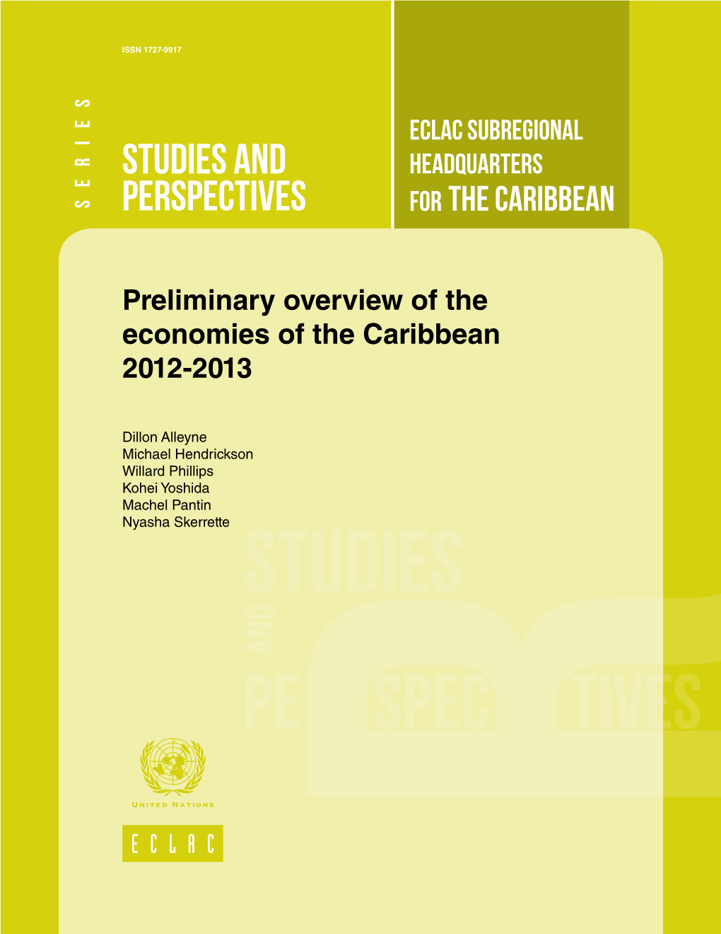 Studies and Perspectives Series – the Caribbean – No