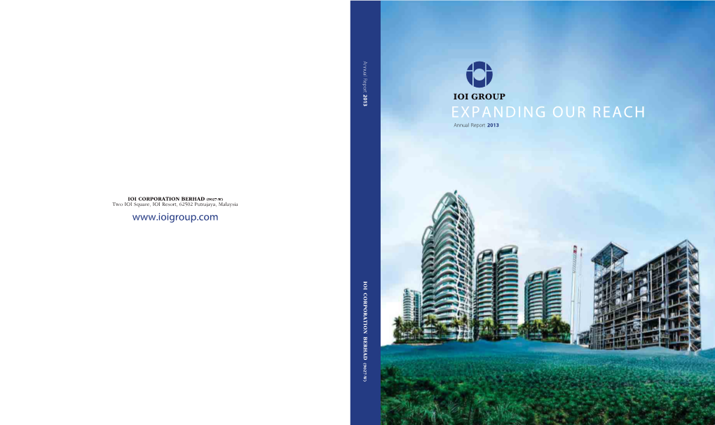 EXPANDING OUR REACH Annual Report 2013