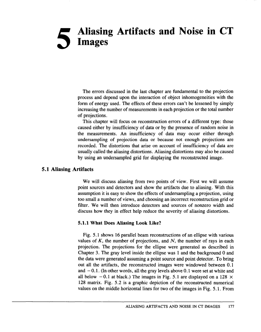 5 Aliasing Artifacts and Noise in CT Images