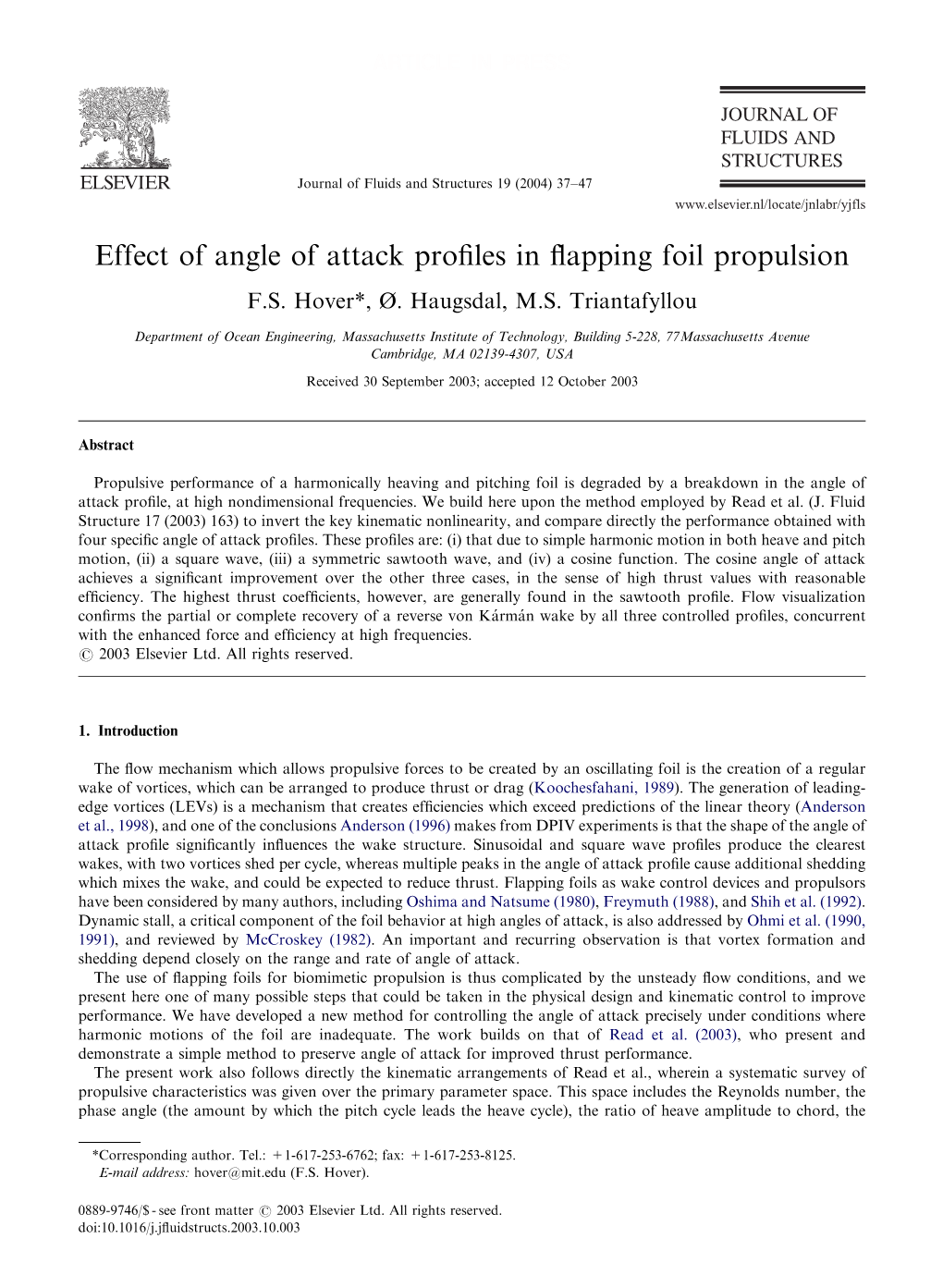 Effect of Angle of Attack Profiles in Flapping Foil Propulsion