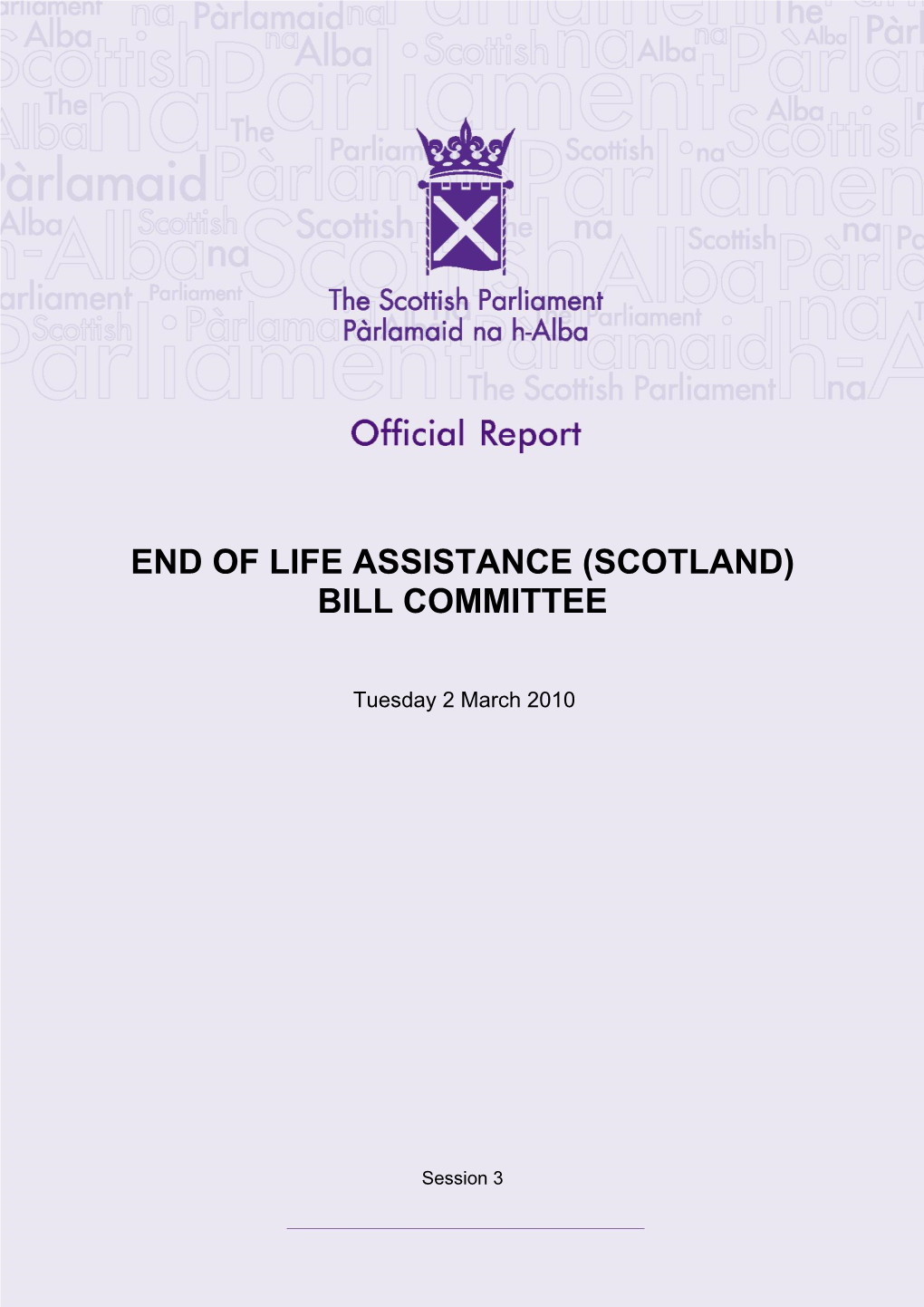 (Scotland) Bill Committee