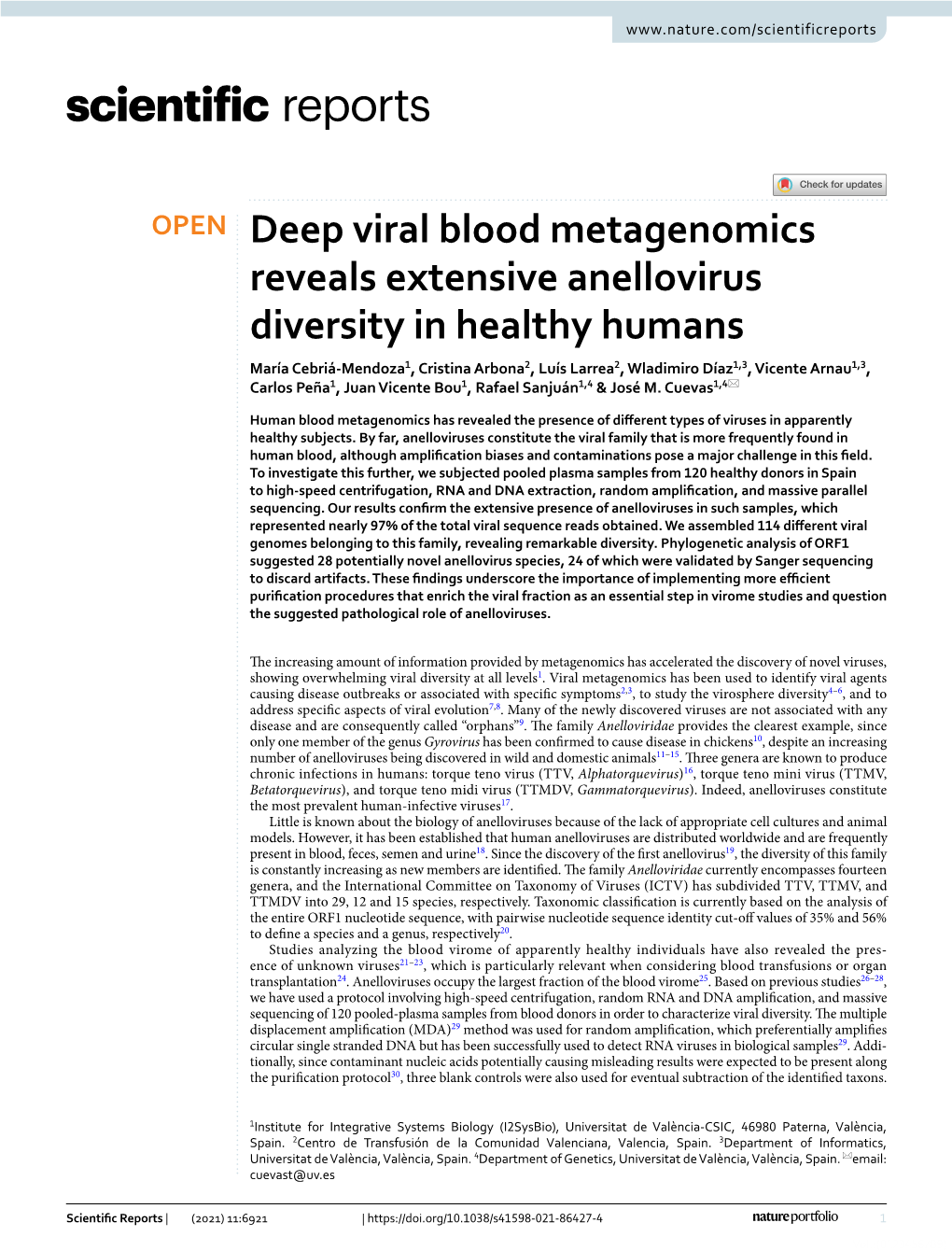 Deep Viral Blood Metagenomics Reveals Extensive Anellovirus