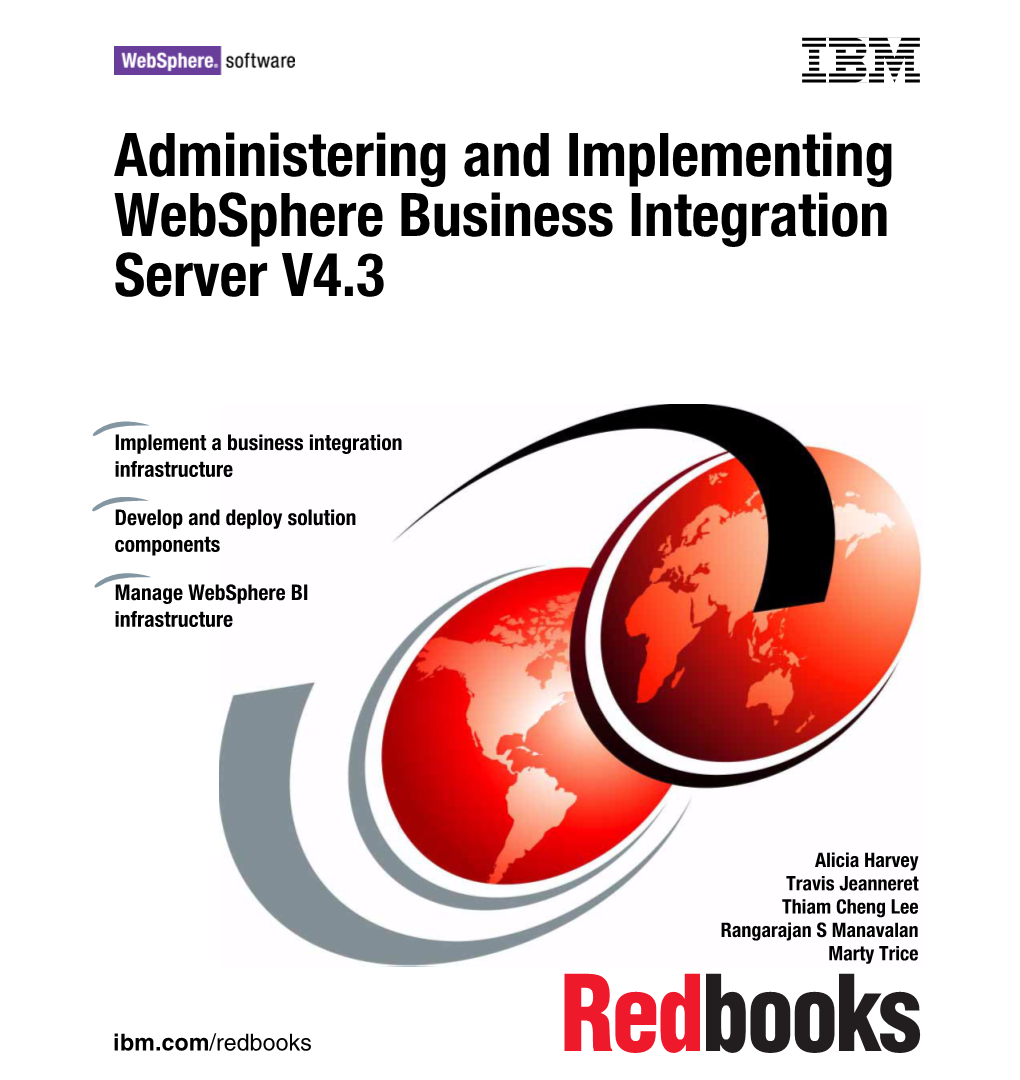 Implementing and Administering Websphere Business Integration Server V4.3