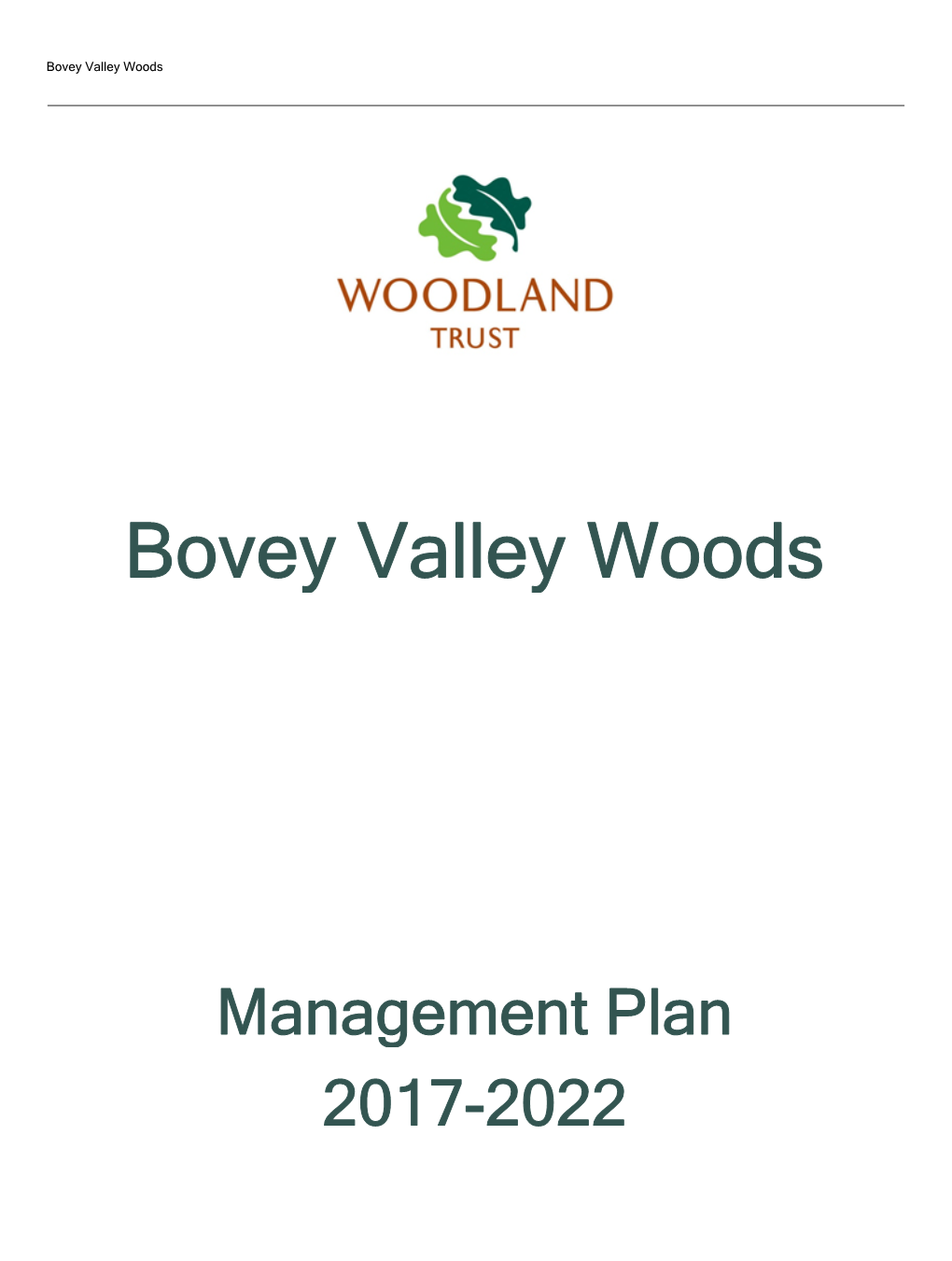 Bovey Valley Woods