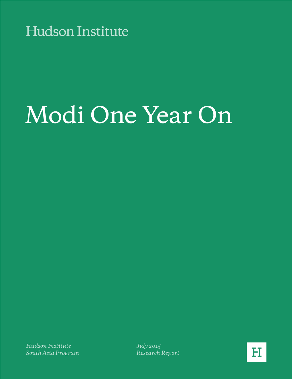 Modi One Year On