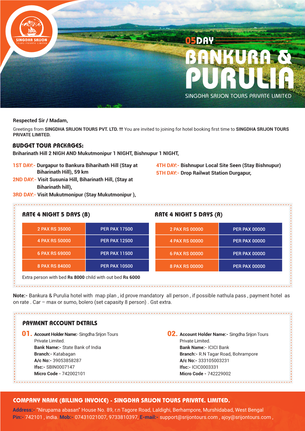 Purulia Singdha Srijon Tours Private Limited