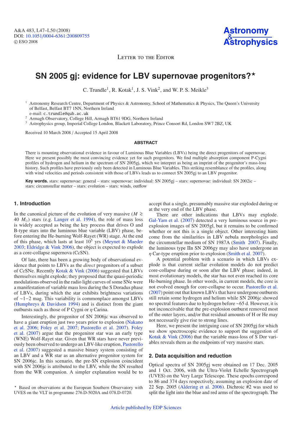 Evidence for LBV Supernovae Progenitors?