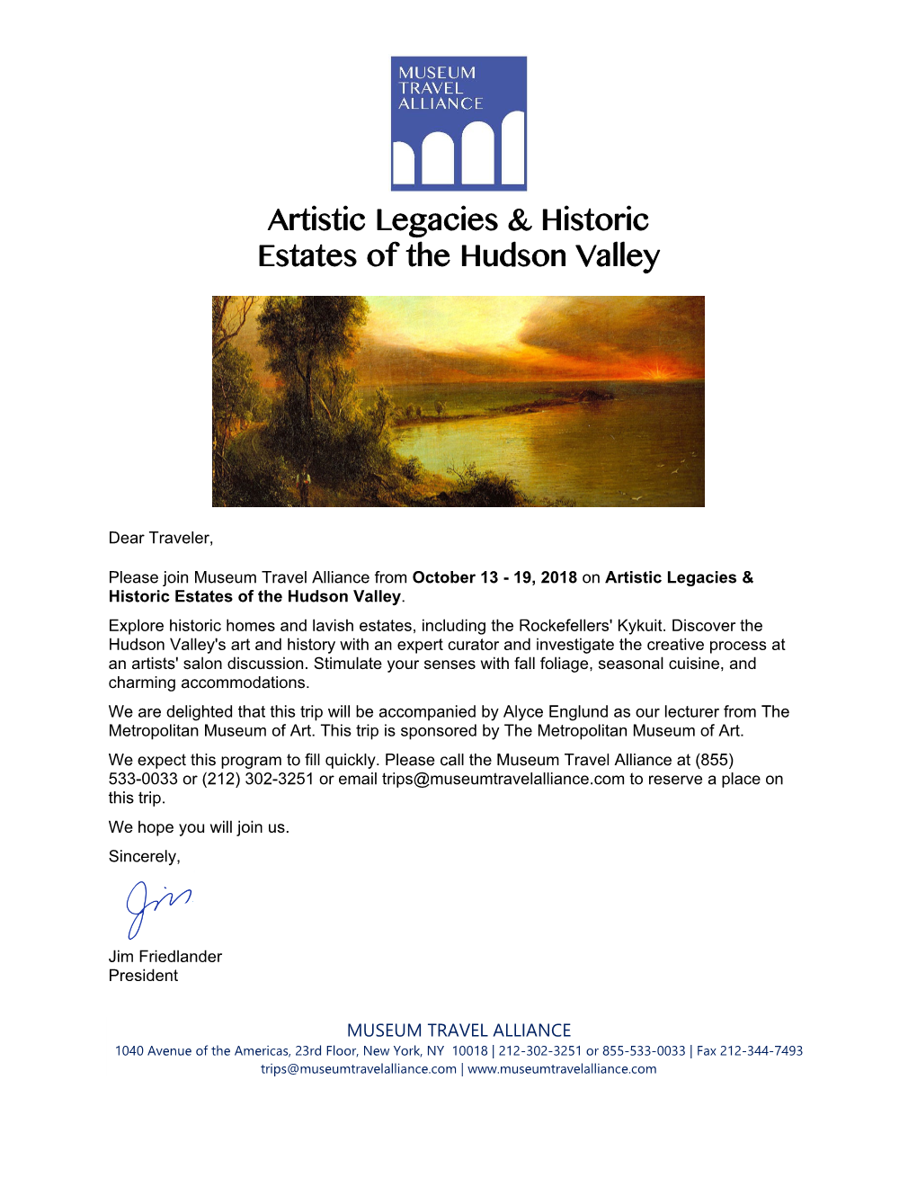 Artistic Legacies & Historic Estates of the Hudson Valley