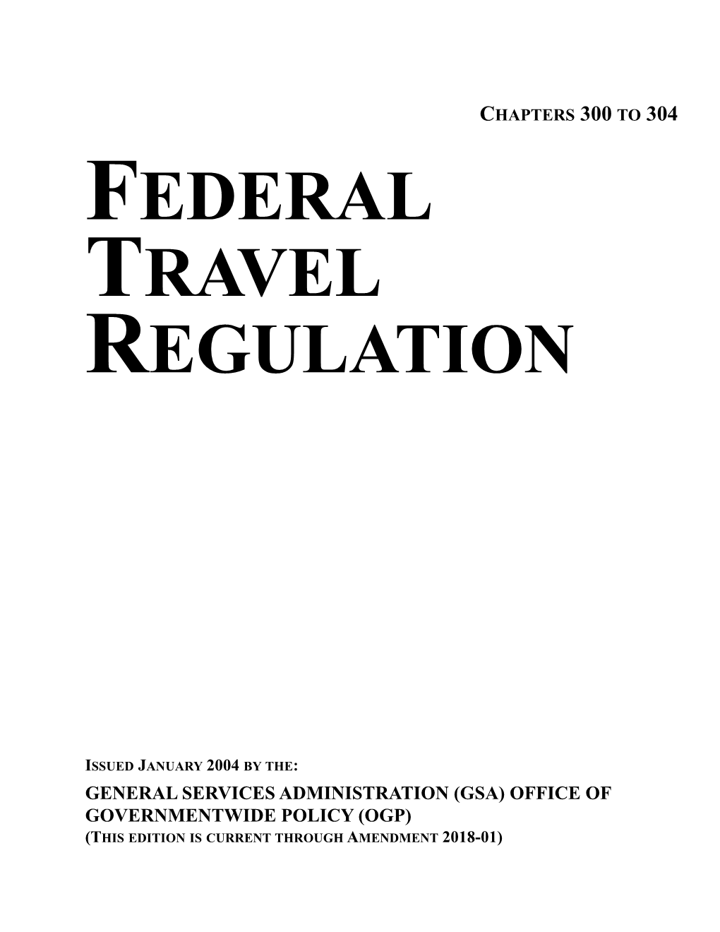 Federal Travel Regulation