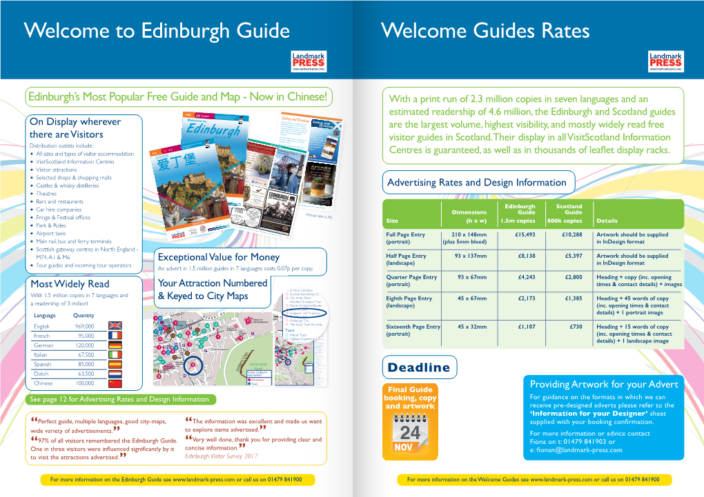 Guides Rates Welcome to Edinburgh Guide