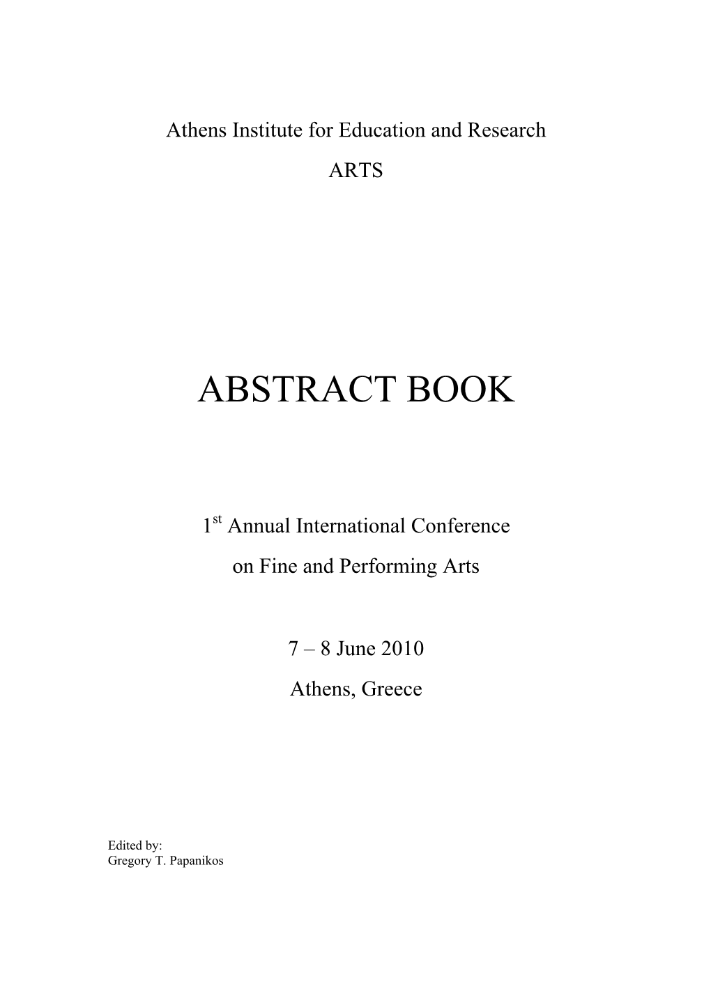 Abstract Book