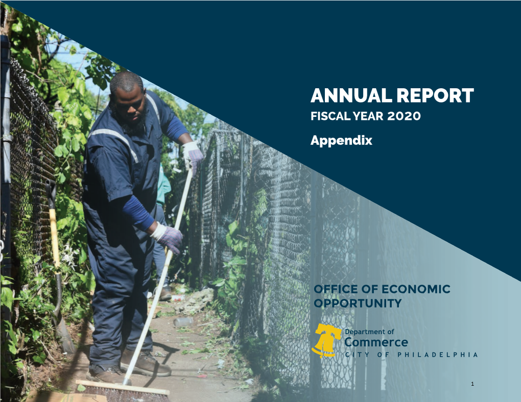 ANNUAL REPORT FISCAL YEAR 2020 Appendix