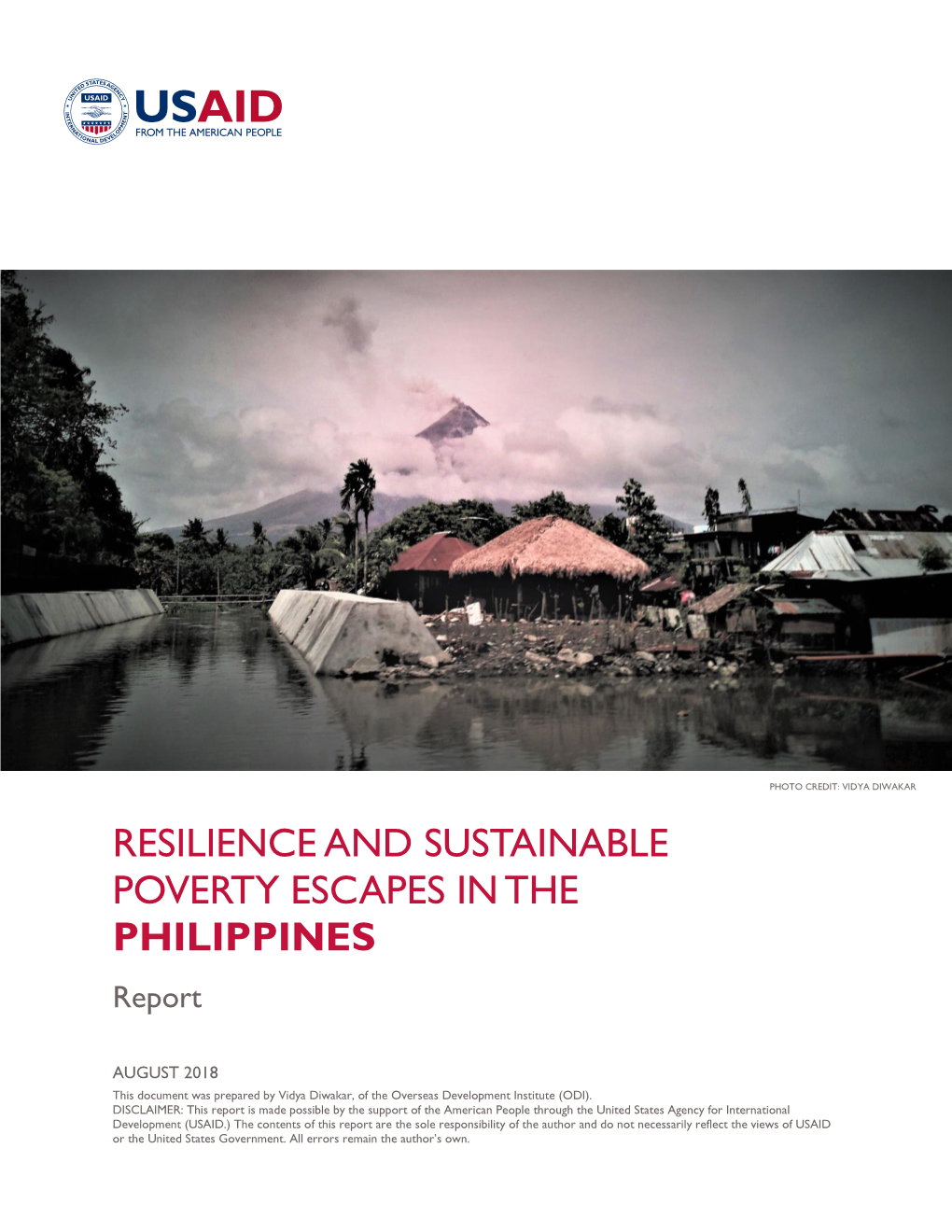 RESILIENCE and SUSTAINABLE POVERTY ESCAPES in the PHILIPPINES Report