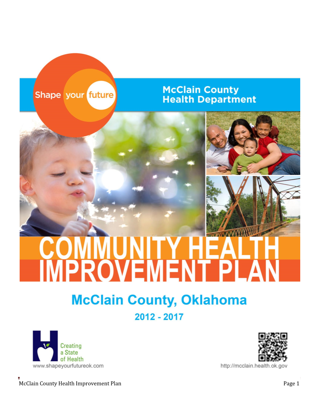 Mcclain County Health Improvement Plan Page 1