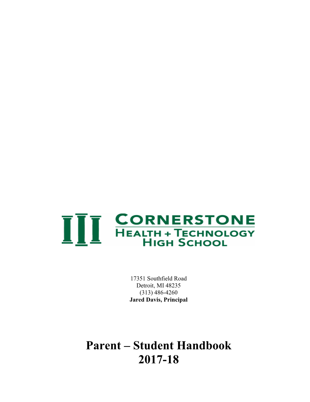 Parent – Student Handbook 2017-18