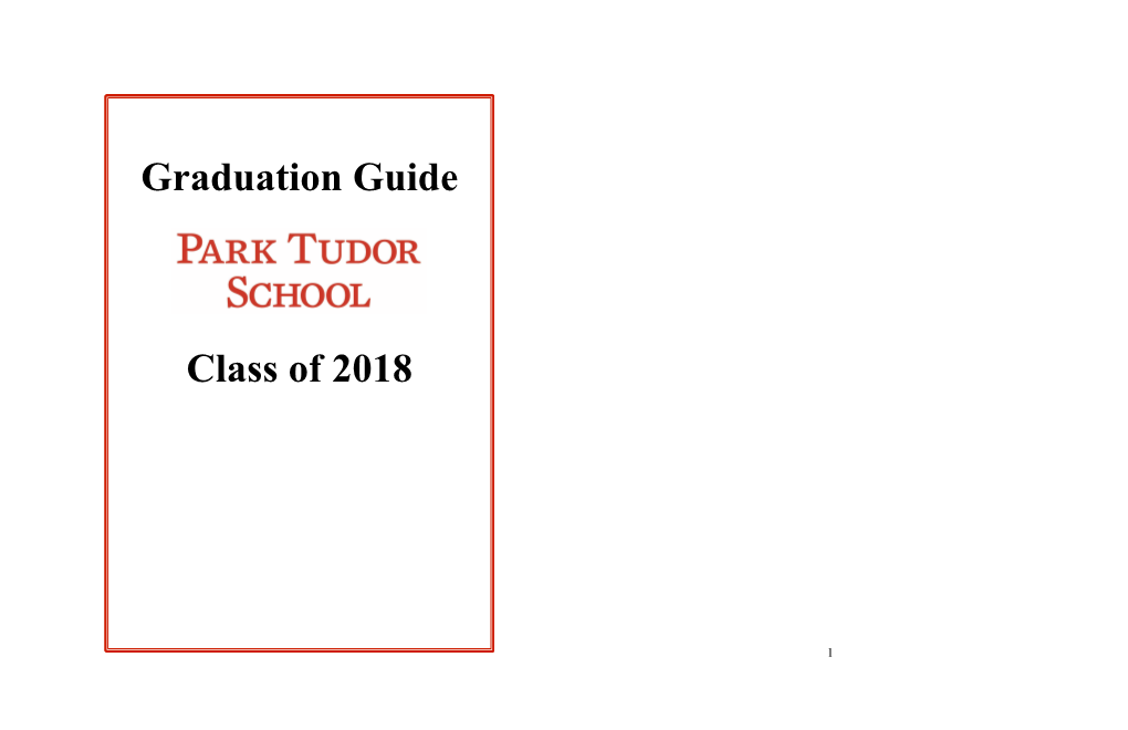 Graduation Guide Class of 2018