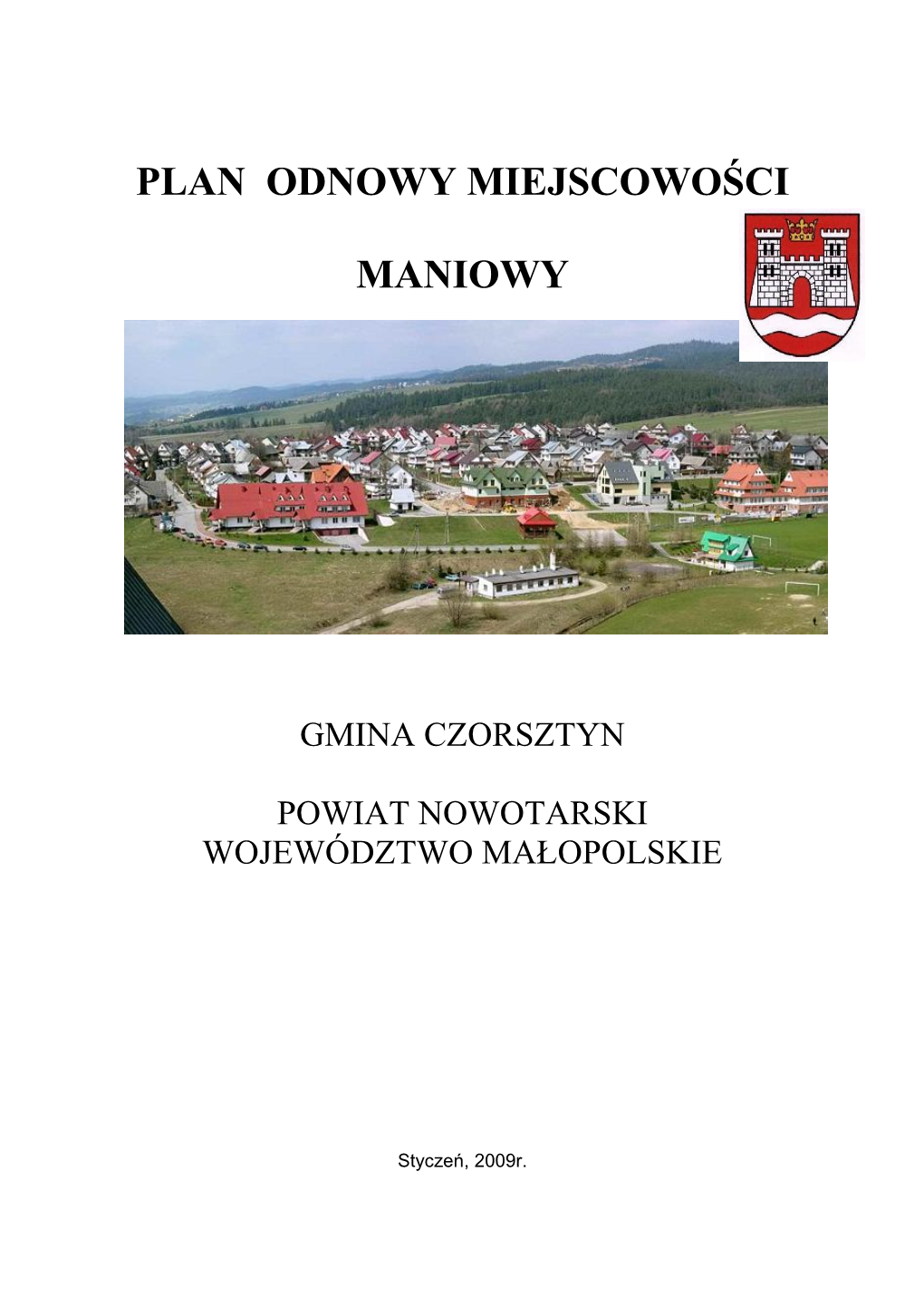 Plan Odnowy Miejscowości Maniowy