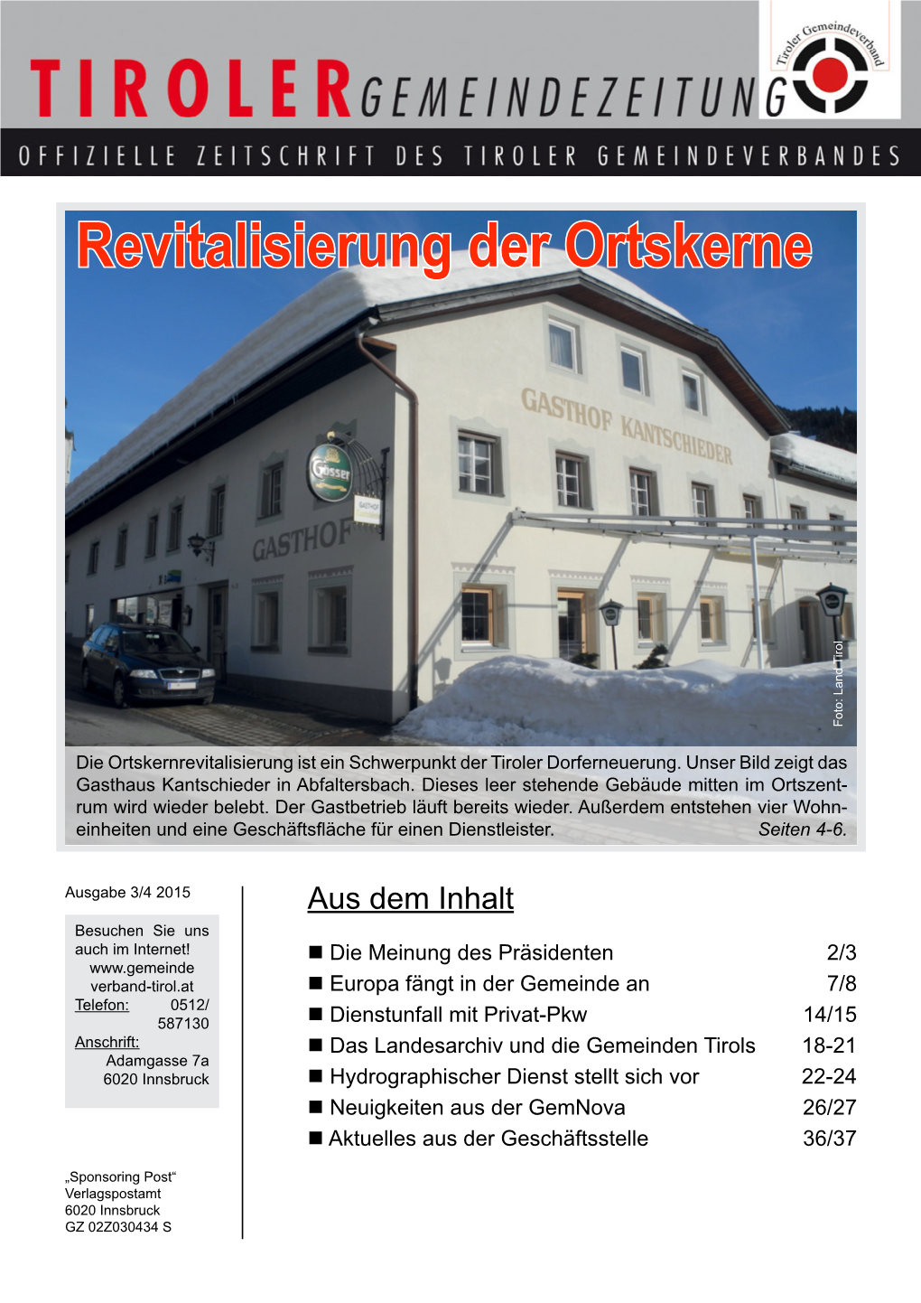 Revitalisierung Der Ortskerne Foto: Land Tirol
