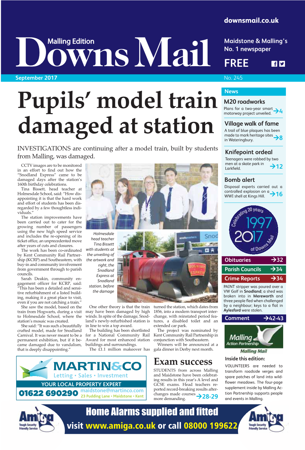 Pupils' Model Train Damaged at Station