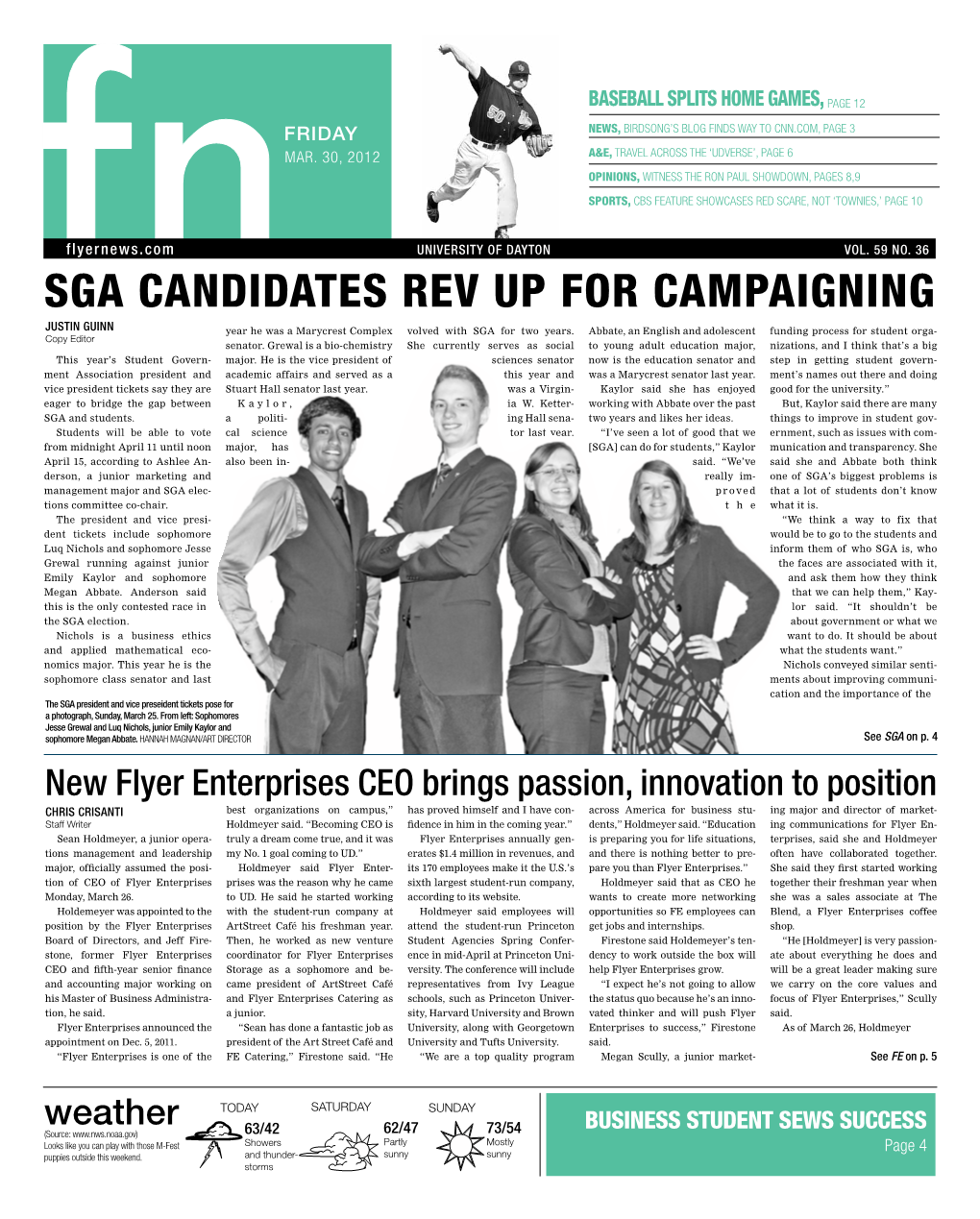 Flyer News, Vol. 59, No. 36