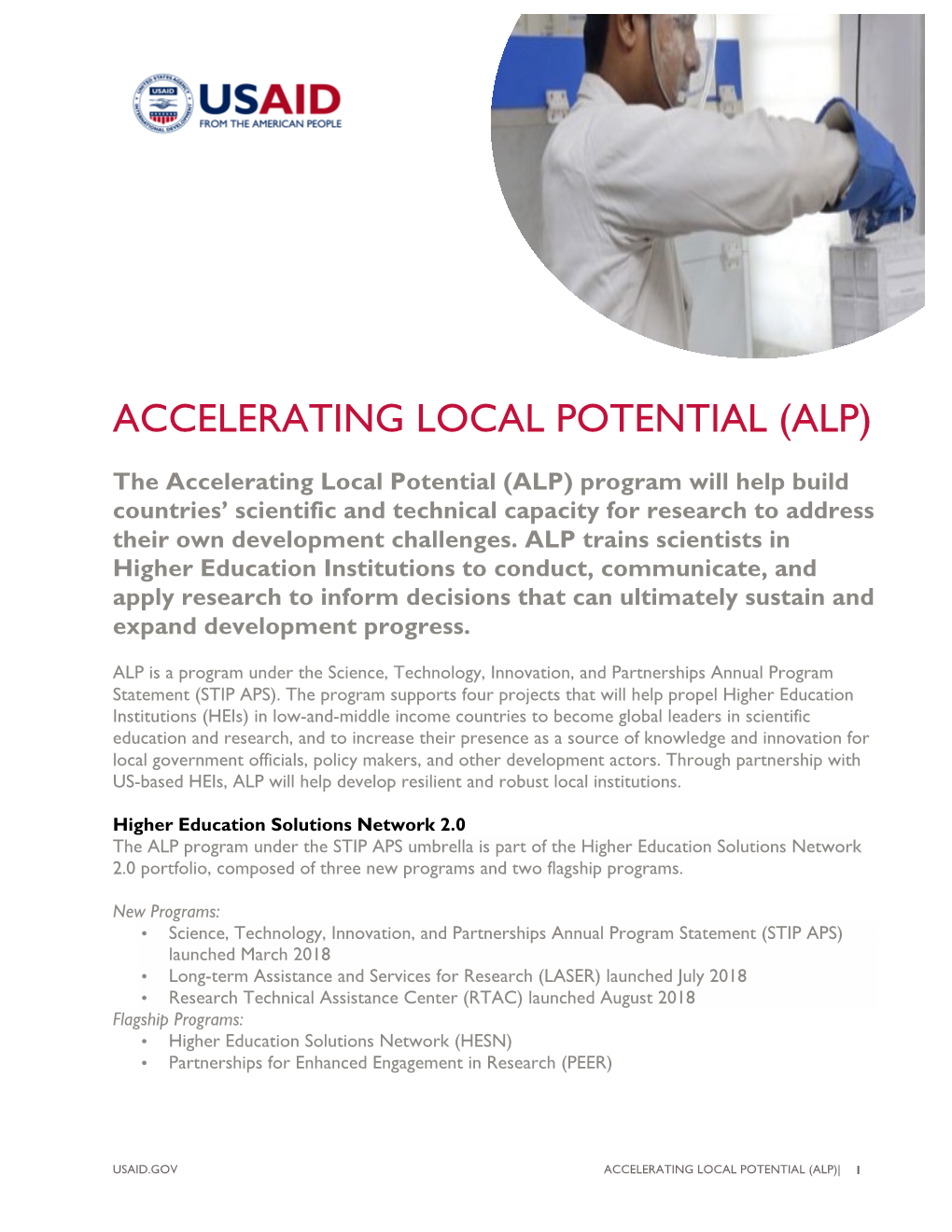 Accelerating Local Potential (Alp)