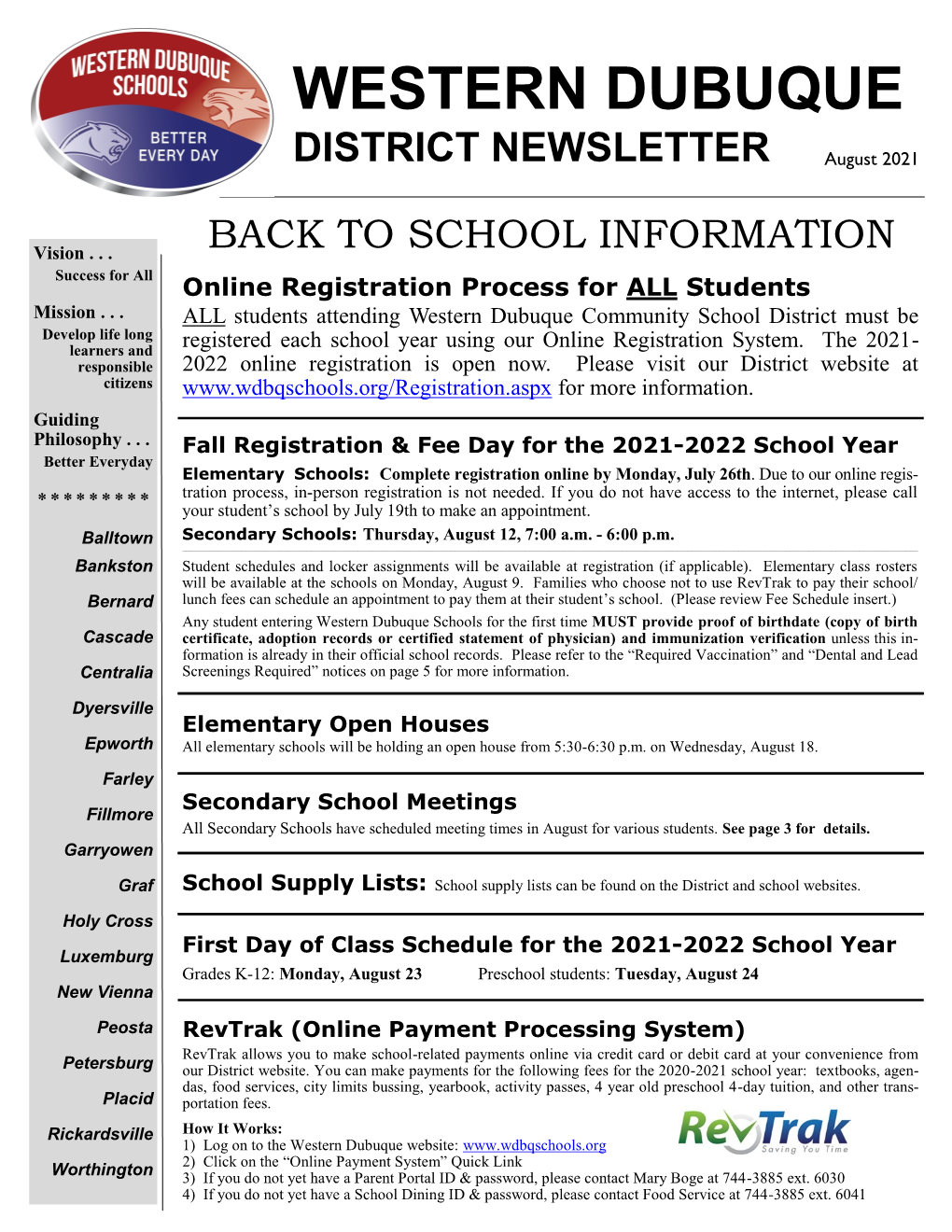 School Newsletter